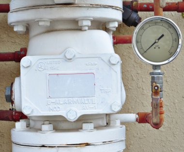 Kırmızı ve beyaz ateş boru ile ölçme aygıtı