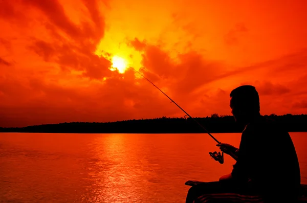 Pesca do homem — Fotografia de Stock