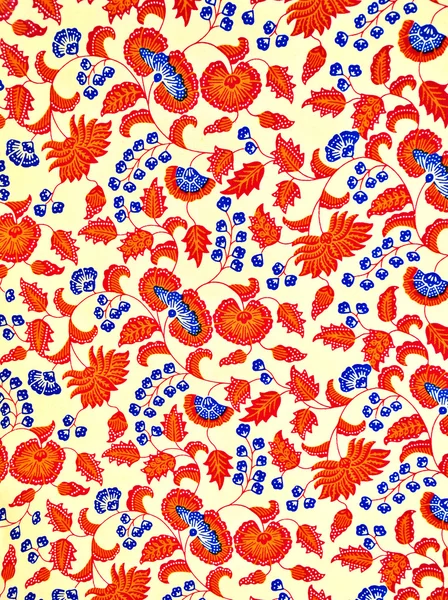 Beautiful floral batik patterns — Stock Photo, Image