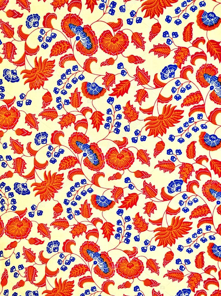 Beautiful floral batik patterns — Stock Photo #16848577