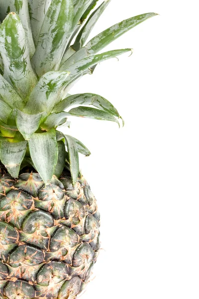 Ananas op witte achtergrond met uitknippad — Stockfoto