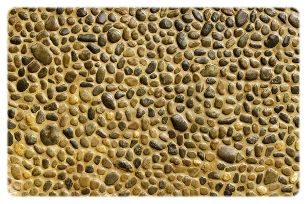 Pebble wall texture — Stock Photo, Image