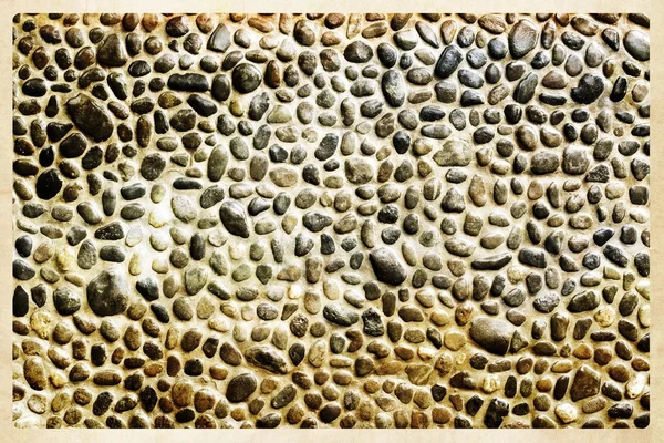 Texture de mur de galets — Photo