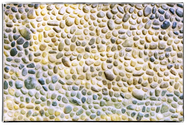 Текстура булыжной стены — стоковое фото