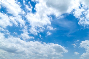 Mavi Gökyüzü bulutlu, doğal gökyüzü kompozisyon arka planı için