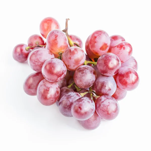 Uvas rojas sobre fondo blanco —  Fotos de Stock