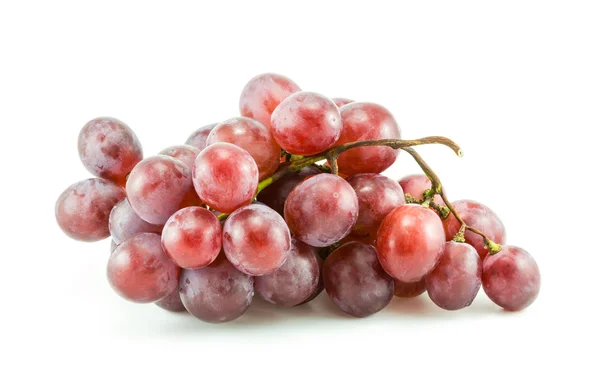 Uvas rojas sobre fondo blanco —  Fotos de Stock