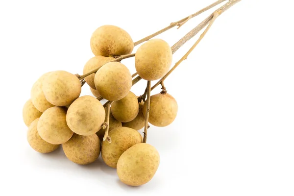 Longan aislado sobre un fondo blanco — Foto de Stock