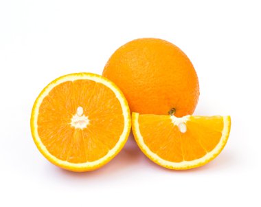 Beyaz arkaplanda turuncu izole edilmiş