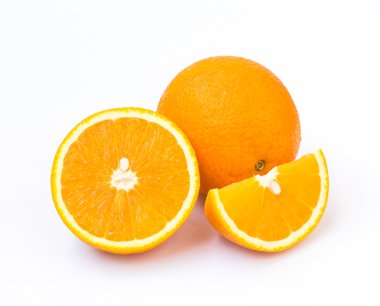 Beyaz arkaplanda turuncu izole edilmiş