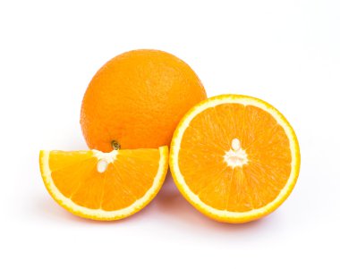 Beyaz arkaplanda turuncu izole edilmiş