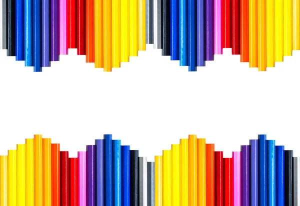 Kolorowy ołówek na białym tle — Zdjęcie stockowe