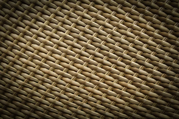 Trama di tessuto di rattan sintetico — Foto Stock