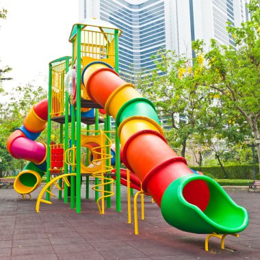 bir şehirde renkli Bahçesi