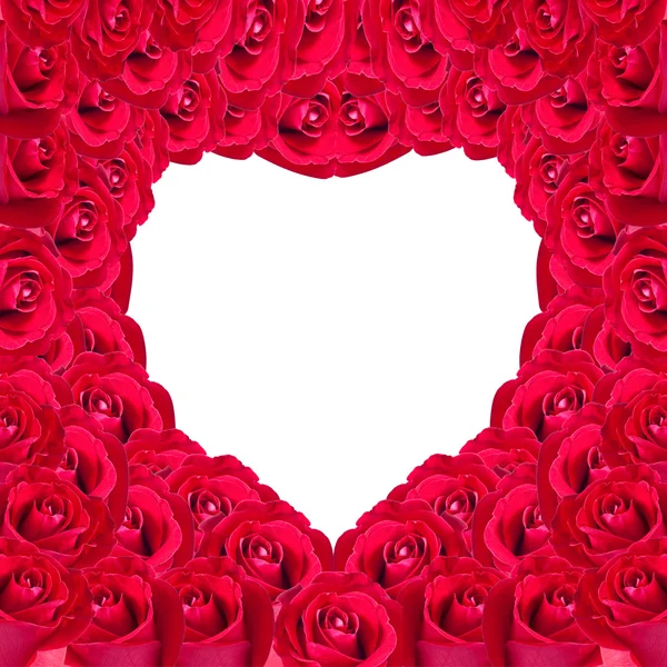 美丽的红玫瑰很有用的一些情人节概念的心 — 图库照片