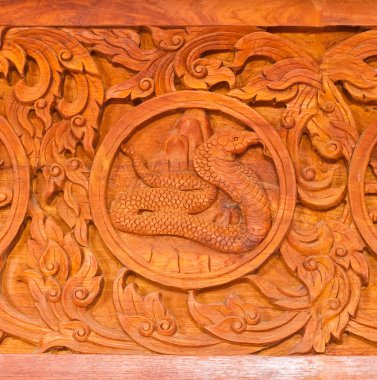 geleneksel Tay tarzı Ahşap oyma
