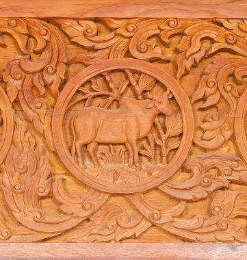geleneksel Tay tarzı Ahşap oyma