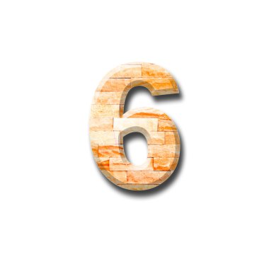 tuğla duvar beyaz zemin üzerine gölge ile sayısal