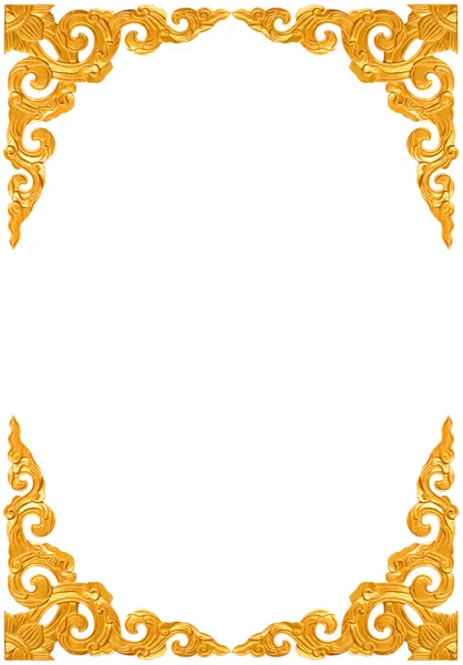 Geleneksel Tay tarzı desen dekoratif beyaz arkasında izole — Stok fotoğraf