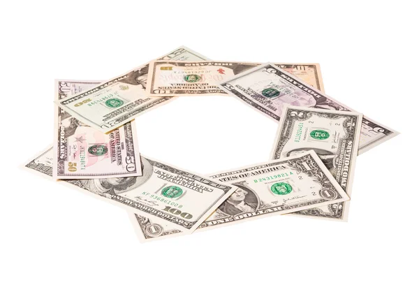 Us dollar banknote isolated on white background Stock Image