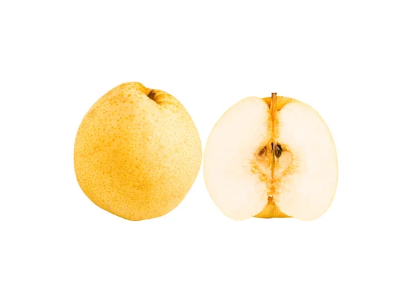 Frutti di pera isolati su fondo bianco con percorso di ritaglio — Foto Stock