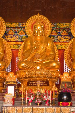 Altın buddha heykeli Çin Tapınak, Tayland
