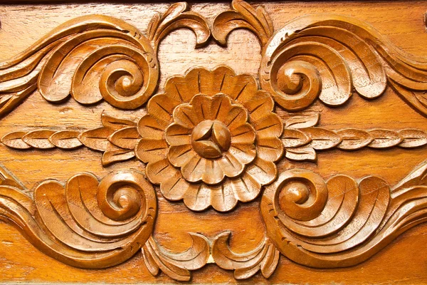 Thai style wood carving — Stock Photo, Image