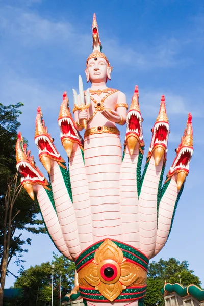 Buddha and the blue sky in thailand — Stock Photo, Image