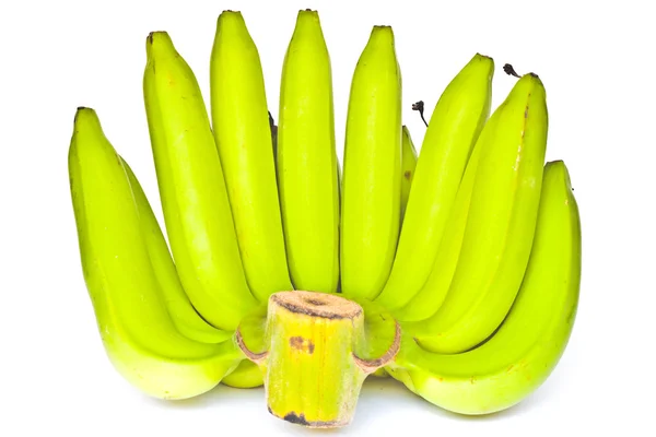 Ett gäng gröna bananer — Stockfoto