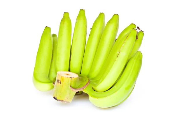 Ett gäng gröna bananer — Stockfoto