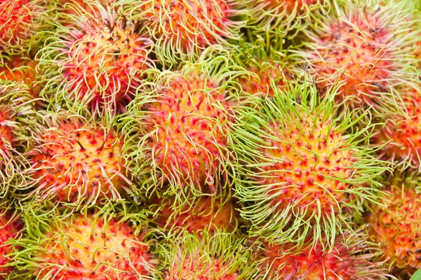 Tropisk frukt, rambutan — Stockfoto