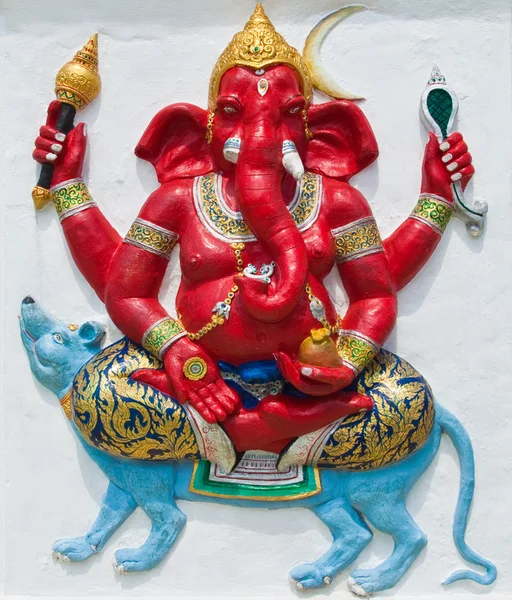 Indian or Hindu ganesha God Named Ekaksara Ganapati at temple in Stock Image