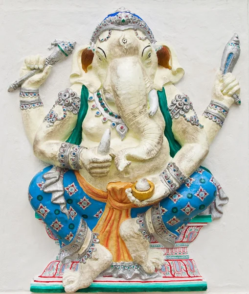 Intialainen tai hindu ganesha Jumala nimeltä Haridra Porasada Ganapati at t — kuvapankkivalokuva