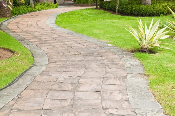 Stone pathway in the garden. — Stock Photo, Image