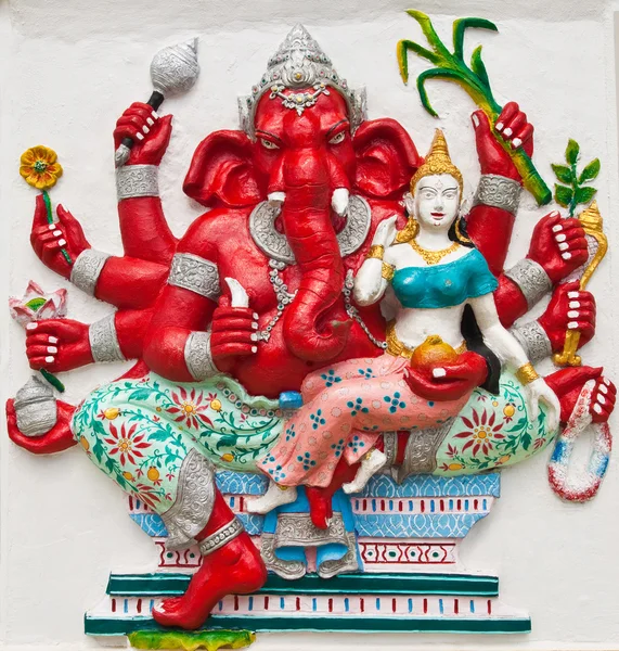 Indischer oder hinduistischer Ganesha-Gott namens uddanda ganapati im Tempel in — Stockfoto