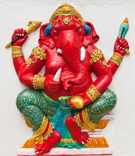 Indisk eller hinduistisk ganesha Gud ved navn Rinamo Ganapati ved tempelet i t – stockfoto