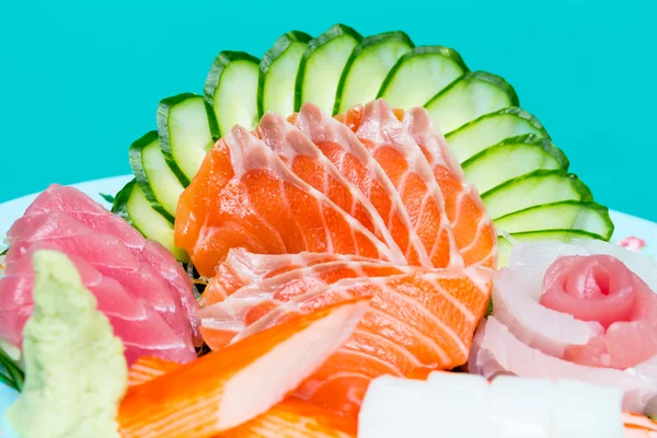 Blandet sashimi – stockfoto