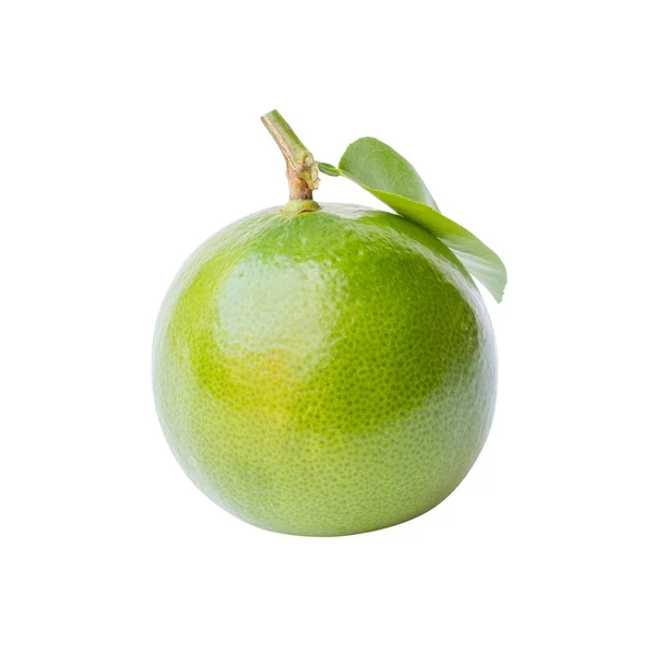 Lime with leaf — Stock Photo, Image