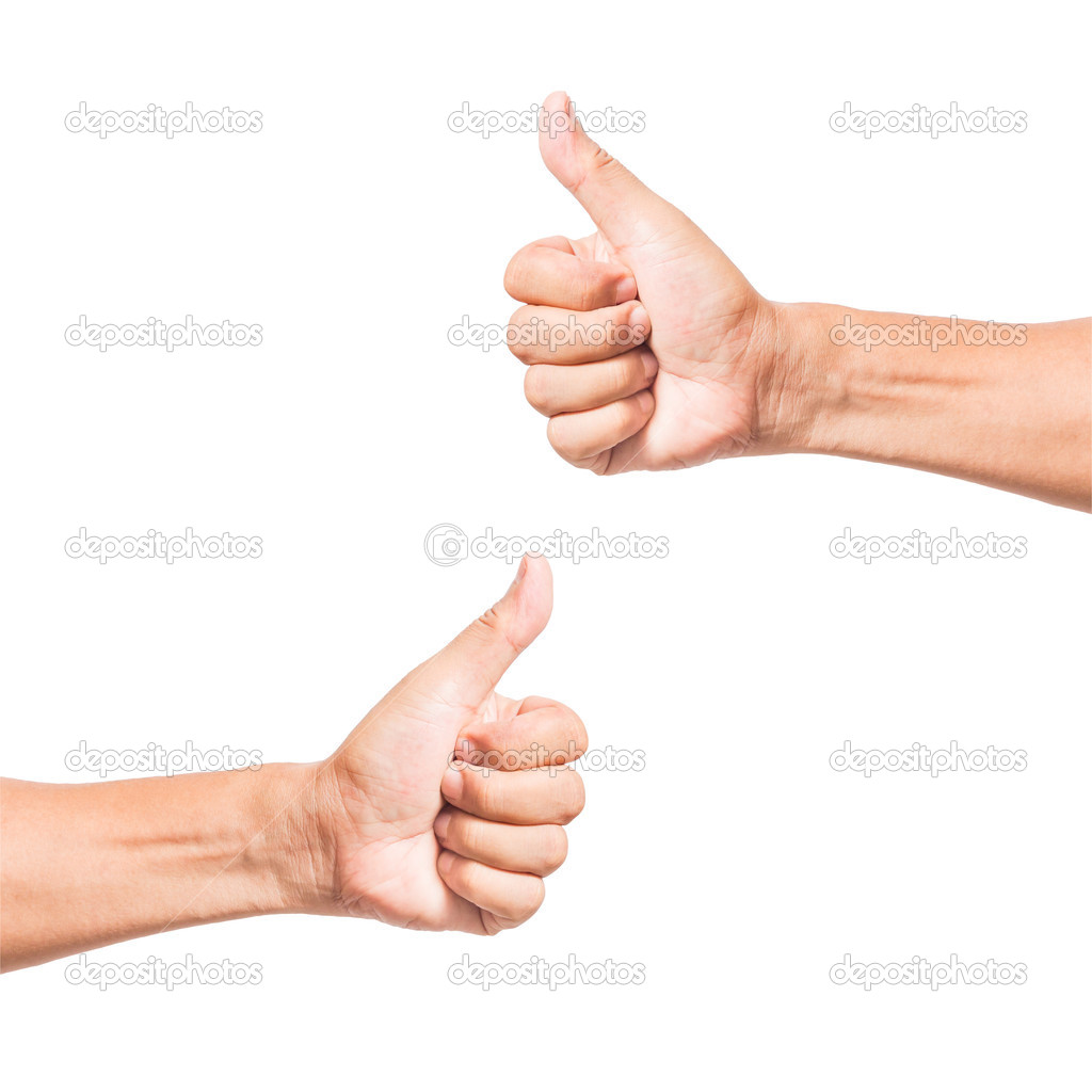 hand thumb up like concept isolated