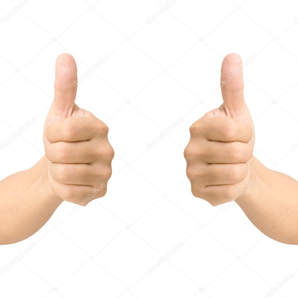 hand thumb up like concept isolated