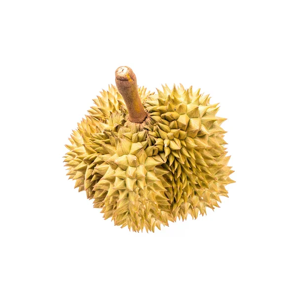 Durian Frucht auf weißem Hintergrund — Stockfoto