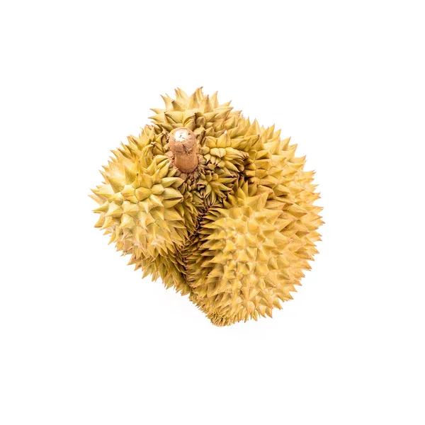 Durian Frucht auf weißem Hintergrund — Stockfoto