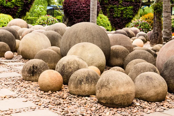 Círculo jardín de piedra — Foto de Stock