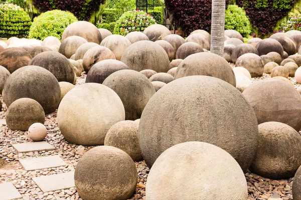 Cirkel sten trädgård — Stockfoto