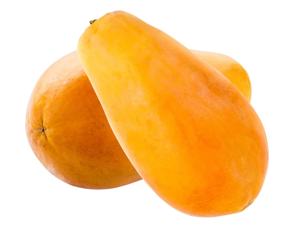 Papaya isolato su bianco — Foto Stock