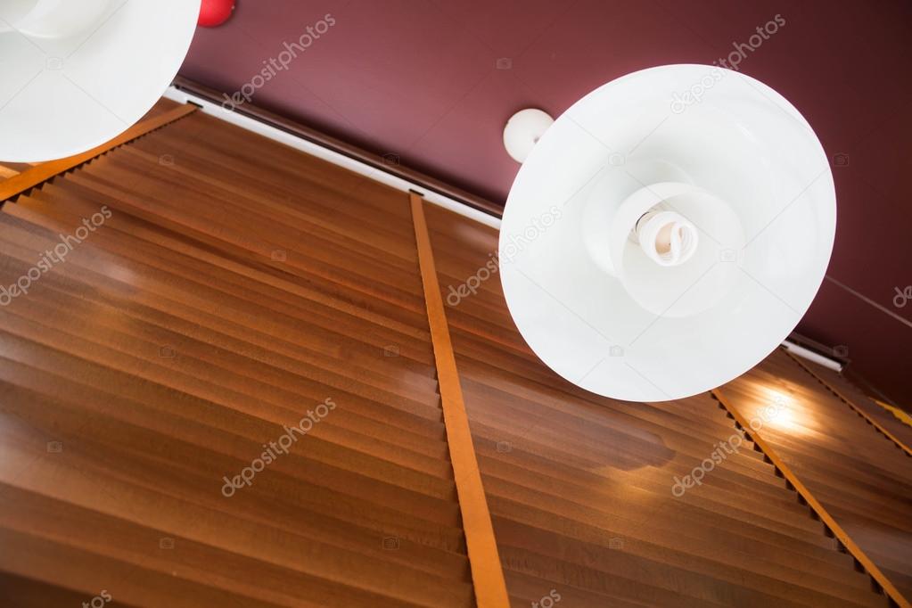 Modern ceiling lights on a wall