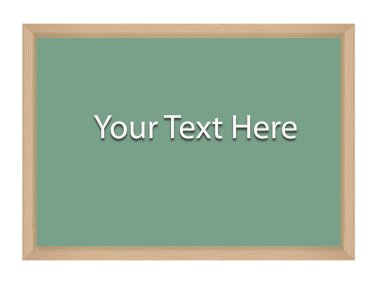 Blackboard ile ahşap çerçeve