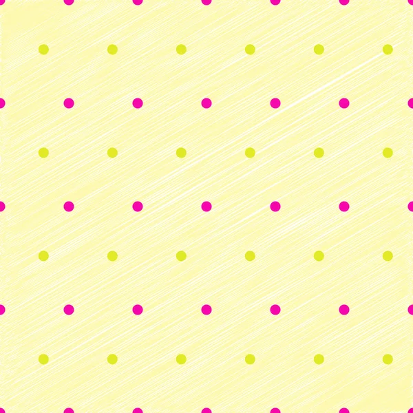 Simplicidad de puntos en la textura garabateada pastel amarillo — Vector de stock