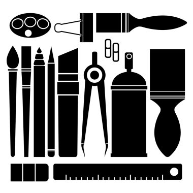 Beyaz arka planda sabit bir dizi