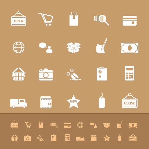 Set of shopping color icons — Stock Vector